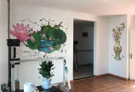 剑阁墙体彩绘相比墙纸的优势。