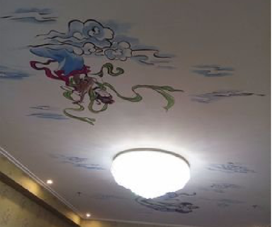 剑阁如何快速绘制天花板上的手绘墙？