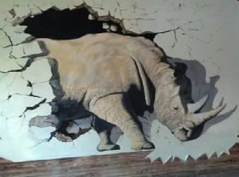 剑阁在墙绘中，如何绘制3D效果？