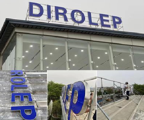 剑阁楼顶发光字安装的注意事项。